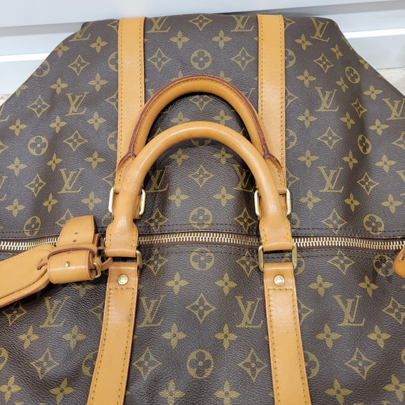 🩷LOUIS VUITTON Keepall 50 Bandouliere w/ Strap Travel Bag - Picture 4 of 16